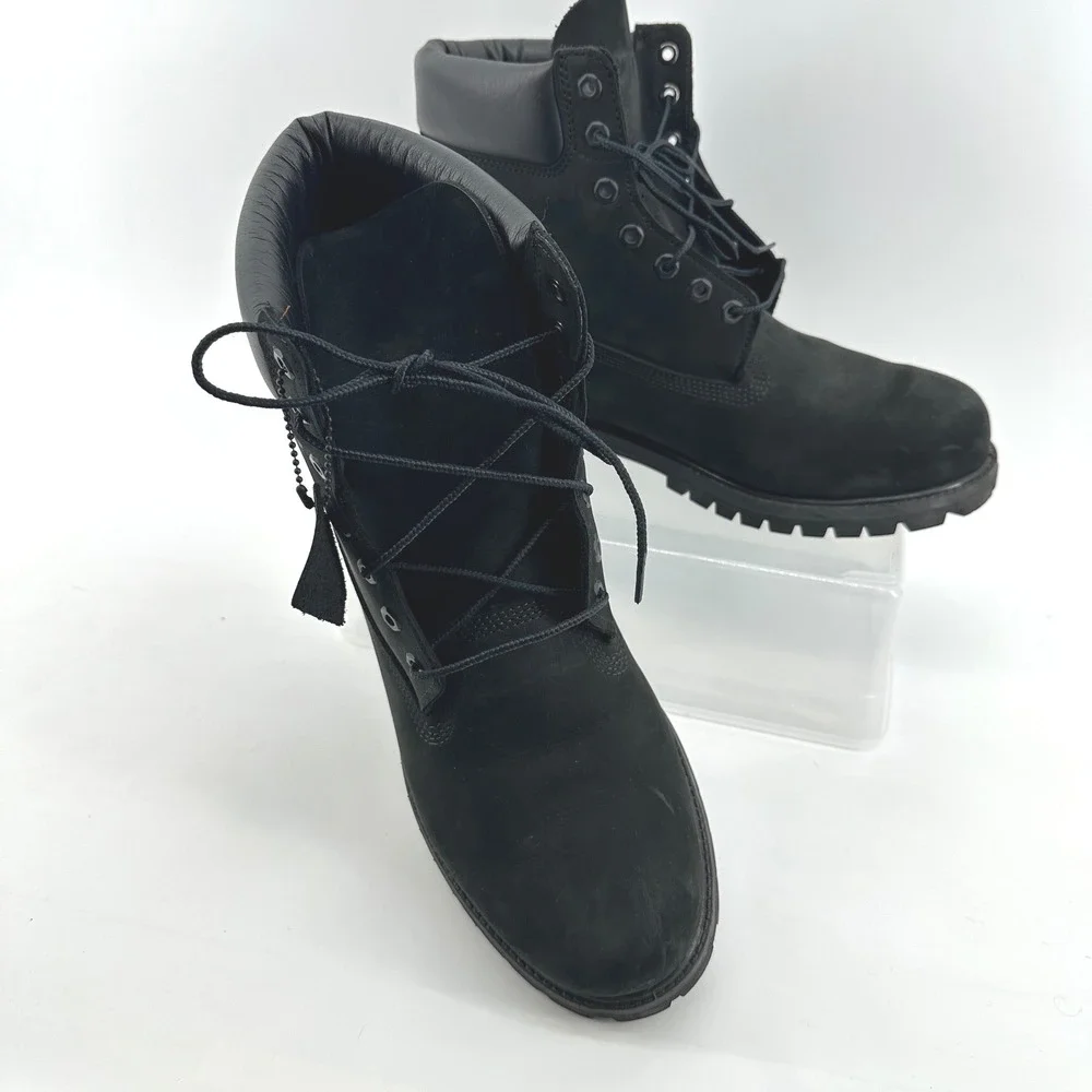 Timberland 6-Inch Premium Waterproof Boots Workwear Gorpcore Mens 13 Black